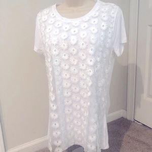 INC International Concepts White T Shirt